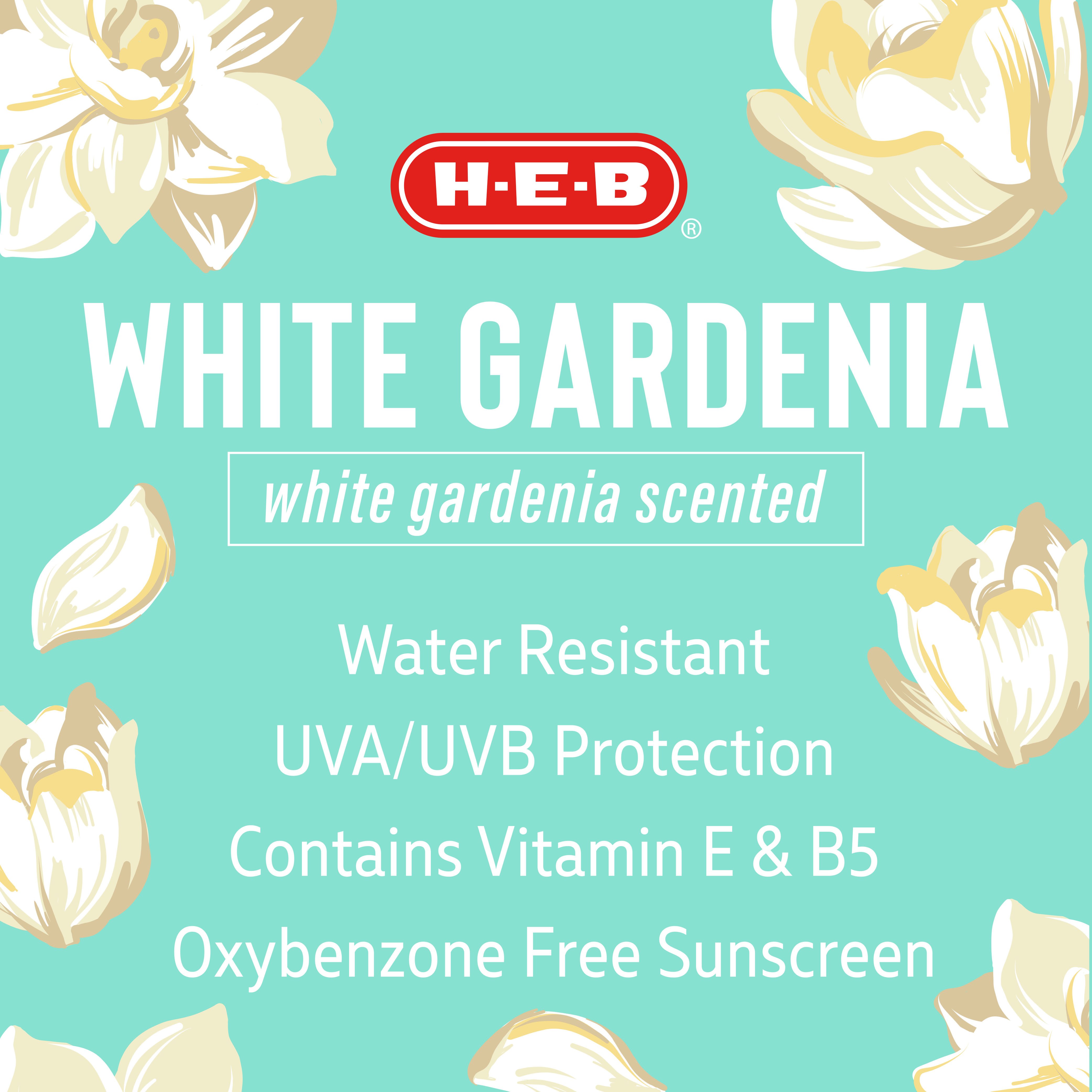 H-E-B SPF 50 White Gardenia Sunscreen Spray - Oxybenzone Free