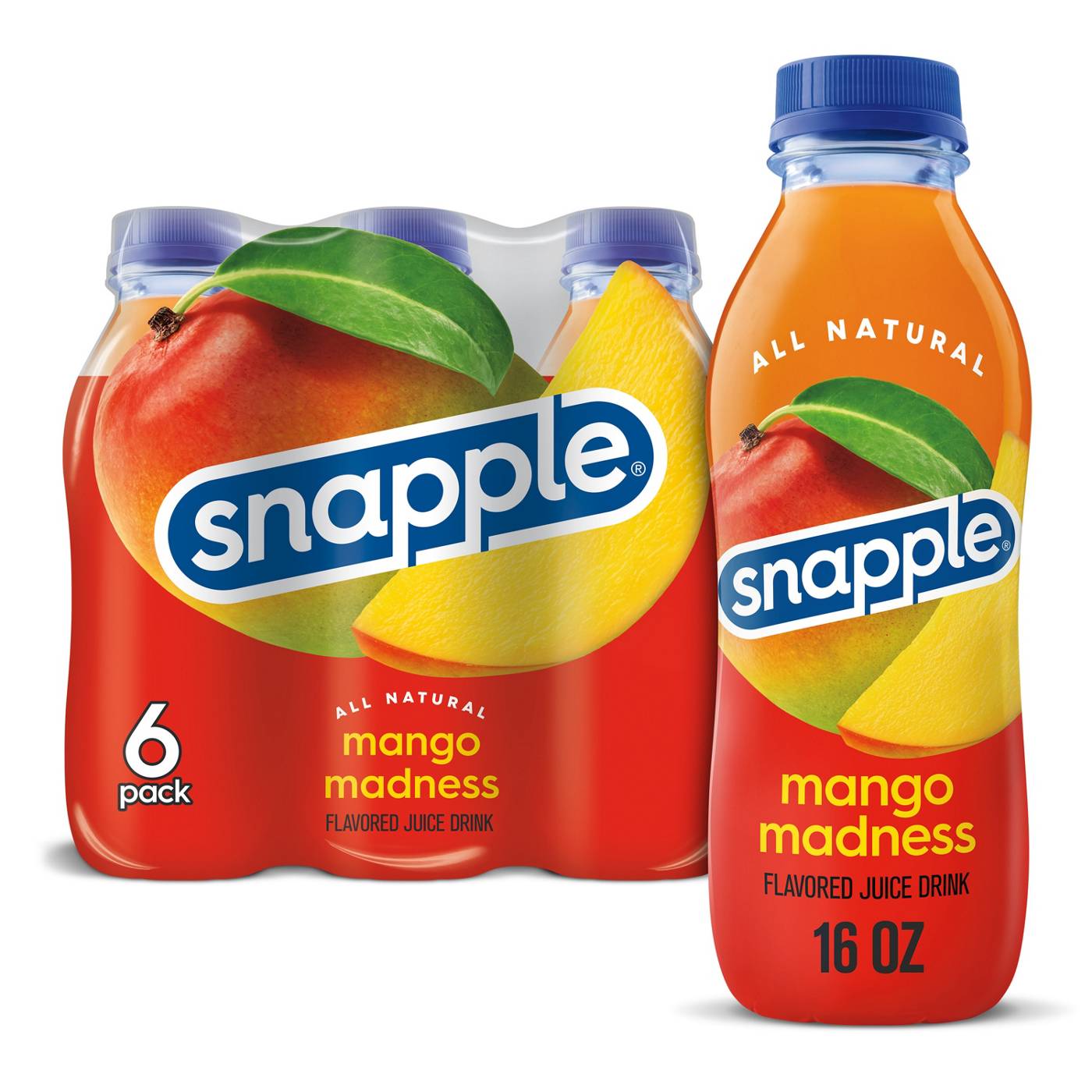 Snapple Mango Madness, 16 oz Bottles; image 2 of 4