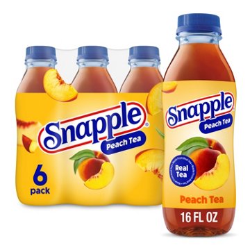 Snapple Peach Iced Tea 6 pk Bottles
