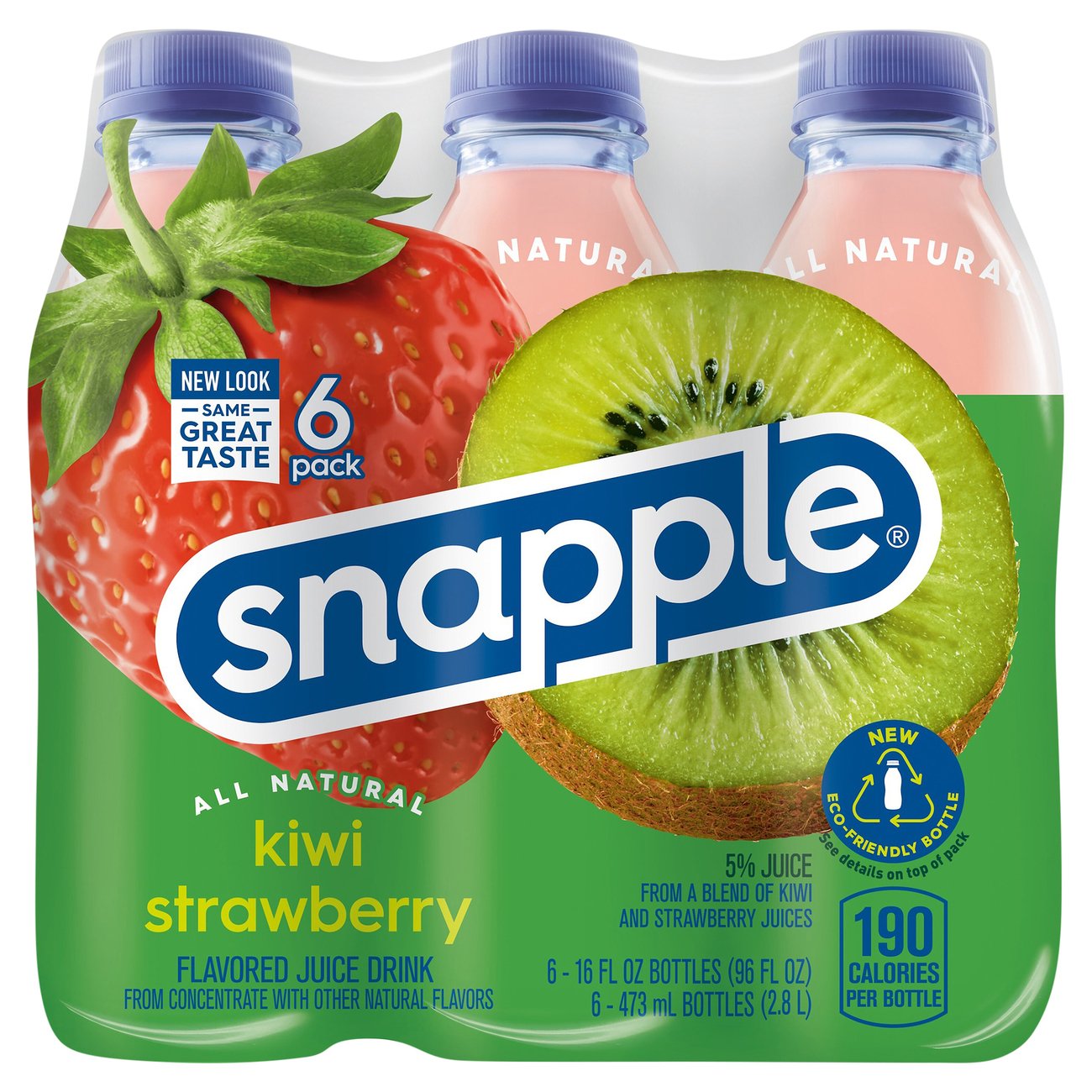 Snapple Kiwi Strawberry 16 Oz Bottles - Shop Juice At H-E-B