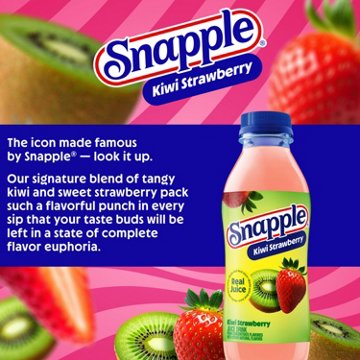 Snapple Kiwi Strawberry Juice Drink 6 pk Bottles