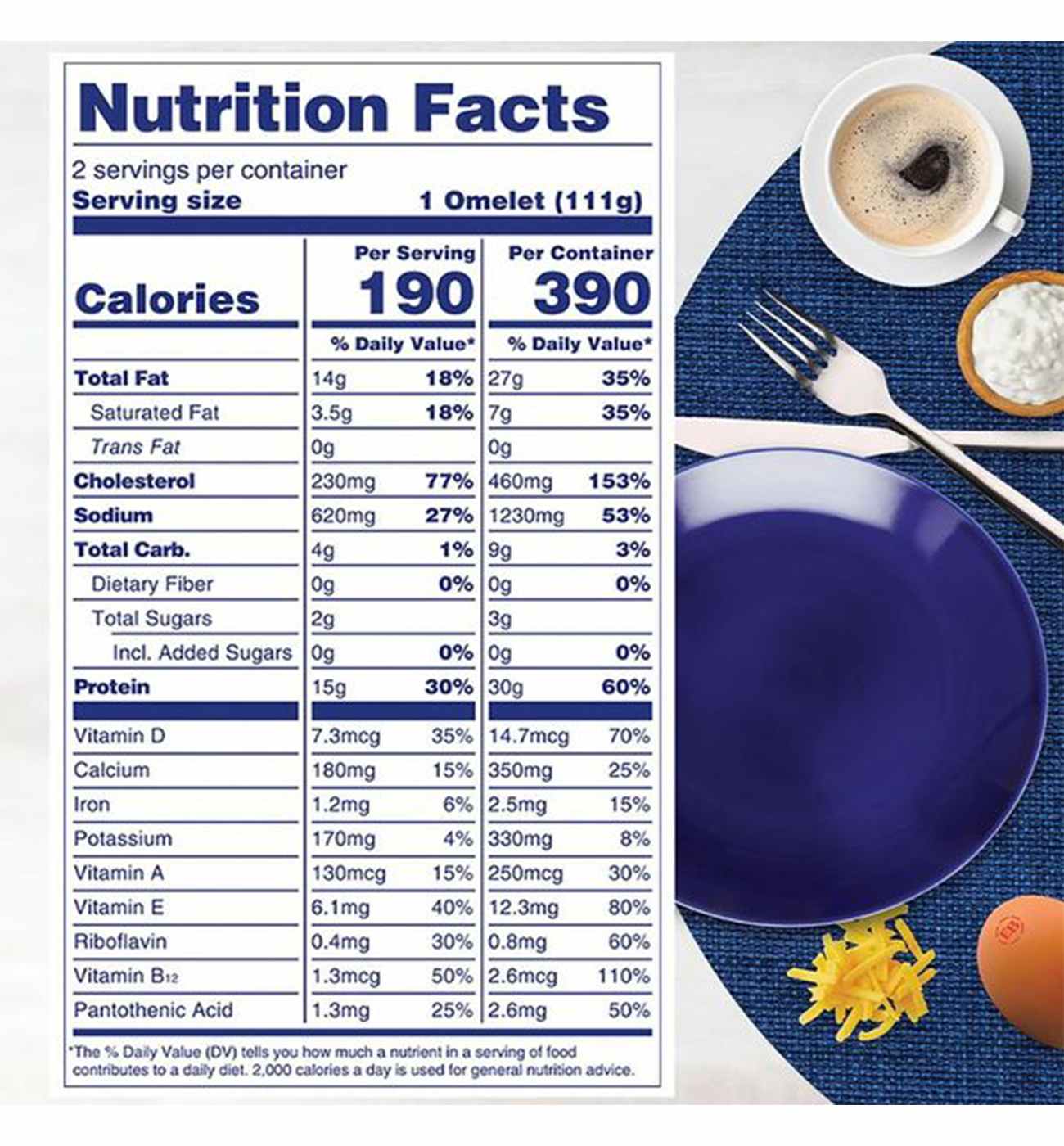 Eggland's Best Ham & Cheese Omelets Shop Entrees & sides at HEB