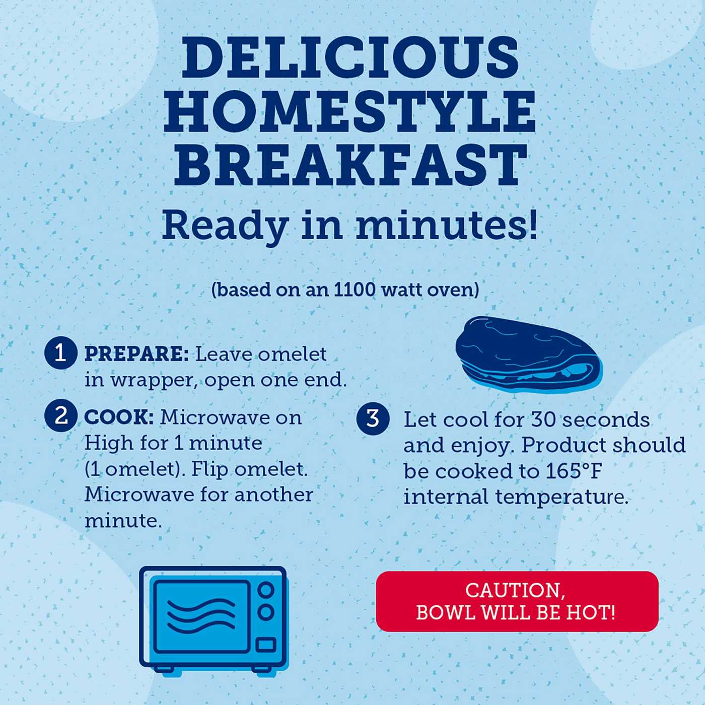 Eggland's Best Sausage & Cheese Omelets Shop Entrees & Sides at HEB