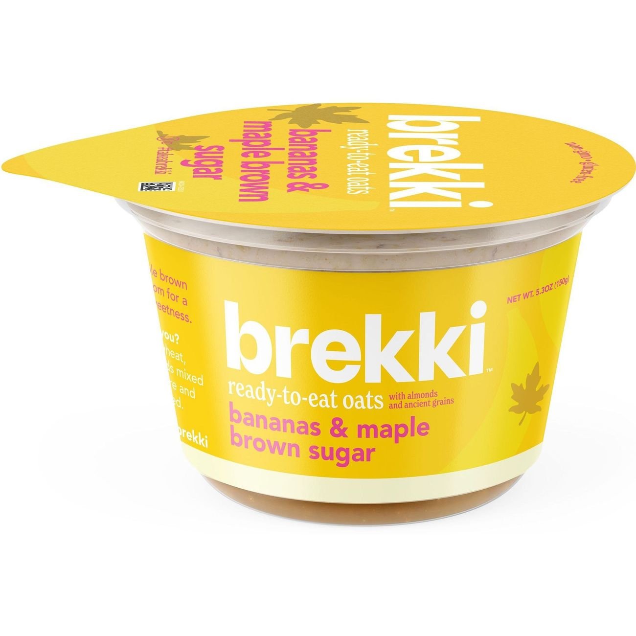 Brekki Overnight Oats Banana & Maple Brown Sugar Ready-To-Eat Oats, 5.3 oz