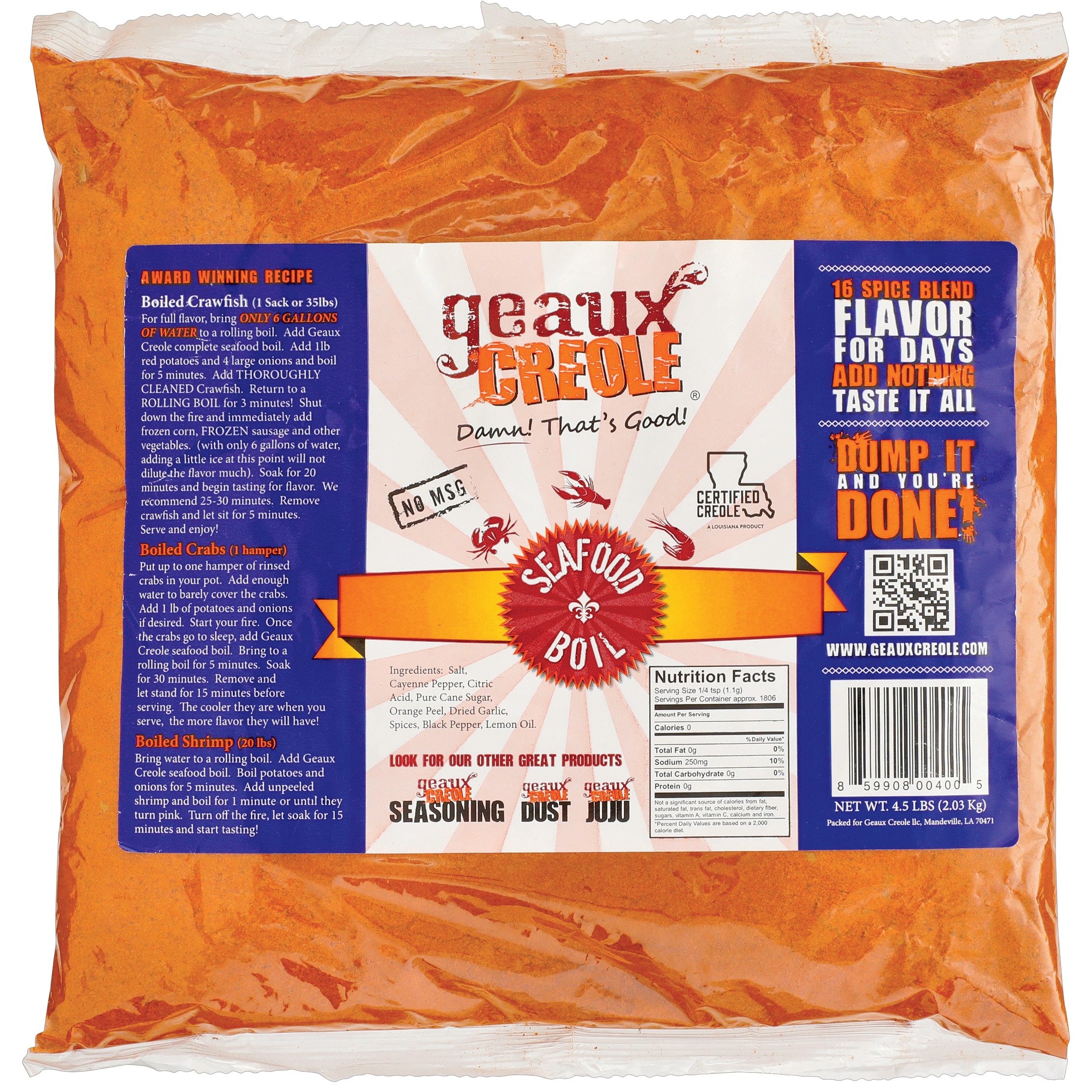 Geaux Creole Seafood Boil Seasoning Shop Spice Mixes at HEB