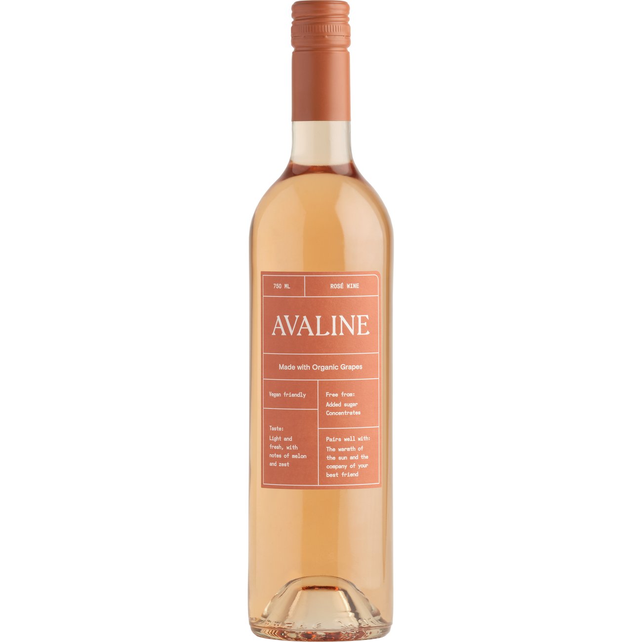 Avaline Organic France Rose Wine, 750 mL