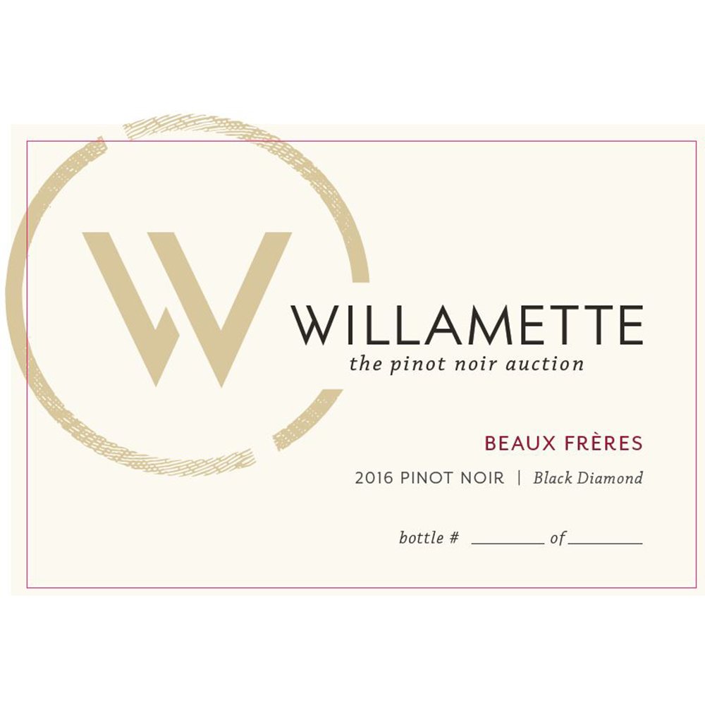 Willamette Valley Vinters Barrel Auction Beaux Freres 2016 Pinot Noir Black Diamond Upper Terrace, Lot #69, 750 mL