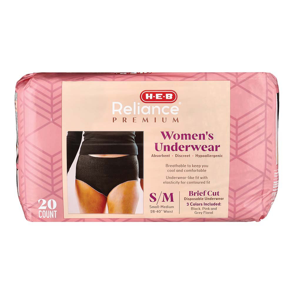 H-E-B Reliance Premium Women's Underwear Small/Medium - Shop Incontinence  at H-E-B