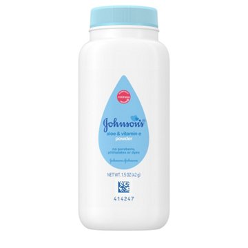 Johnson's Baby Travel Size Aloe & Vitamin E Baby Powder, 1.5 oz