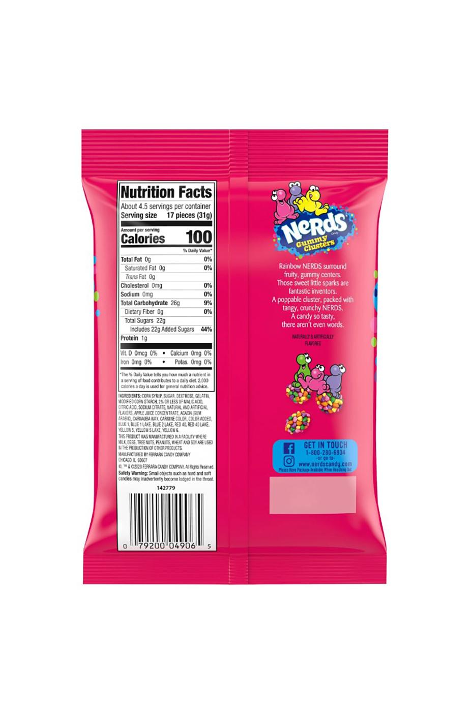 Nerds Rainbow Gummy Clusters Candy; image 2 of 3