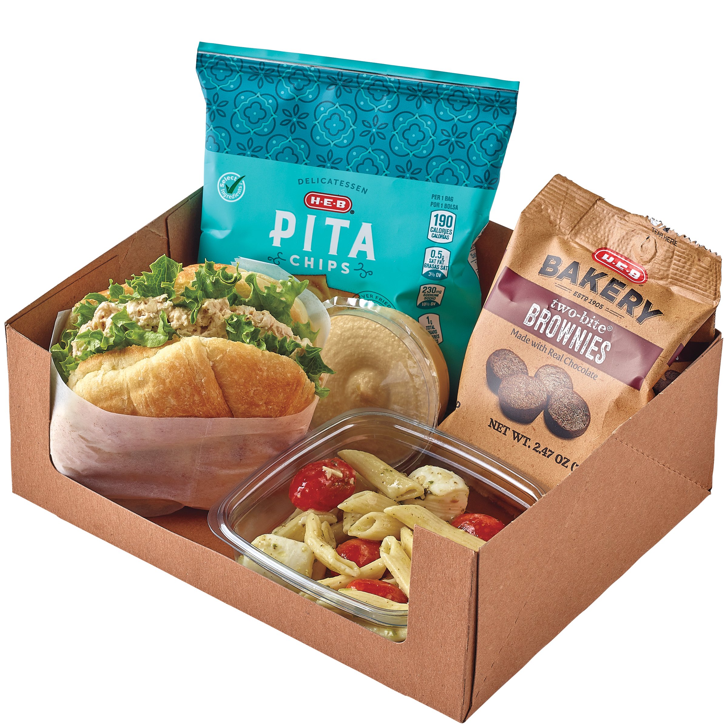 H-E-B Deli Carryout Catering Boxed Lunch - Cranberry Pecan Turkey Salad ...