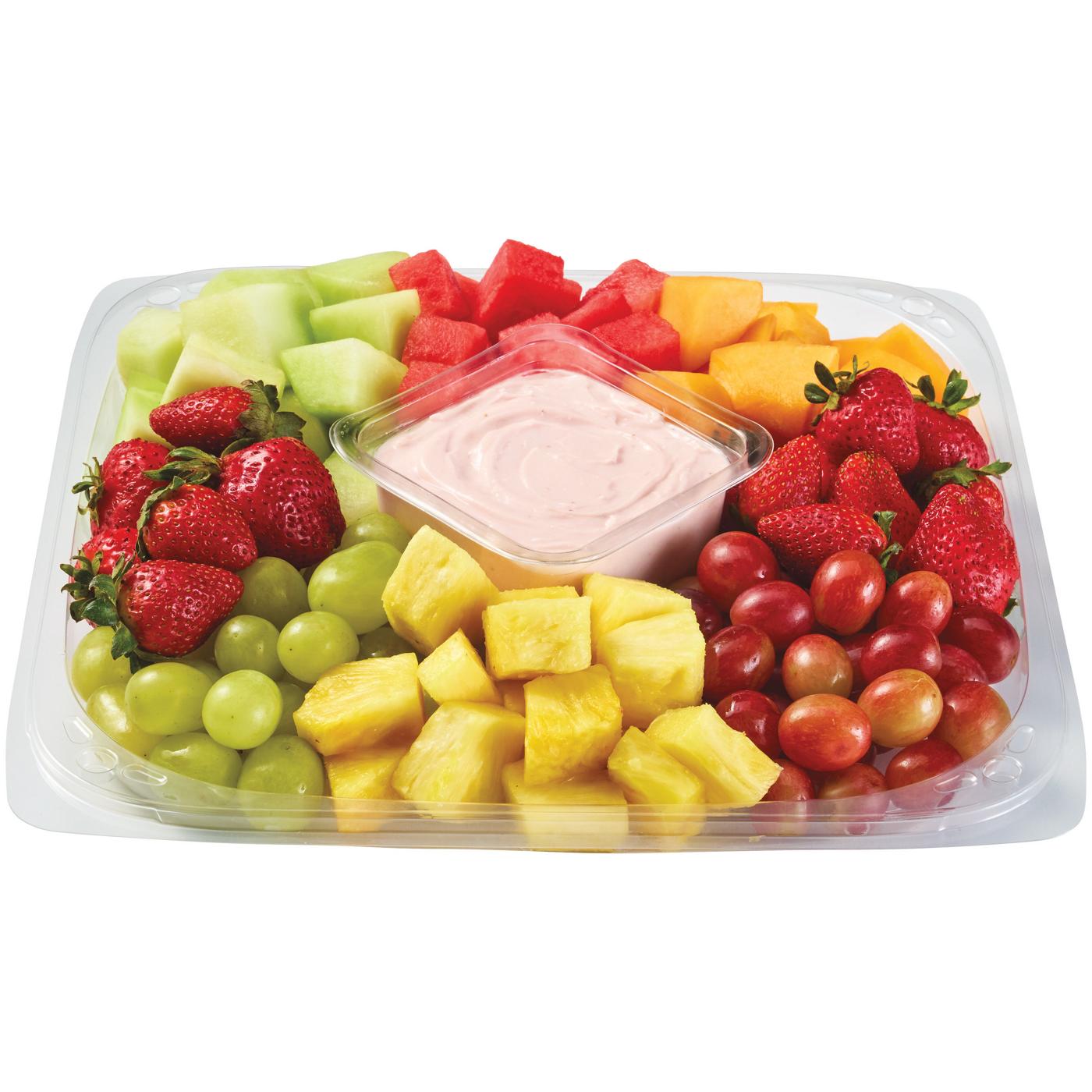 H-E-B Deli Medium Fresh Fruit Party Tray - Strawberry Cheesecake Dip; image 2 of 2