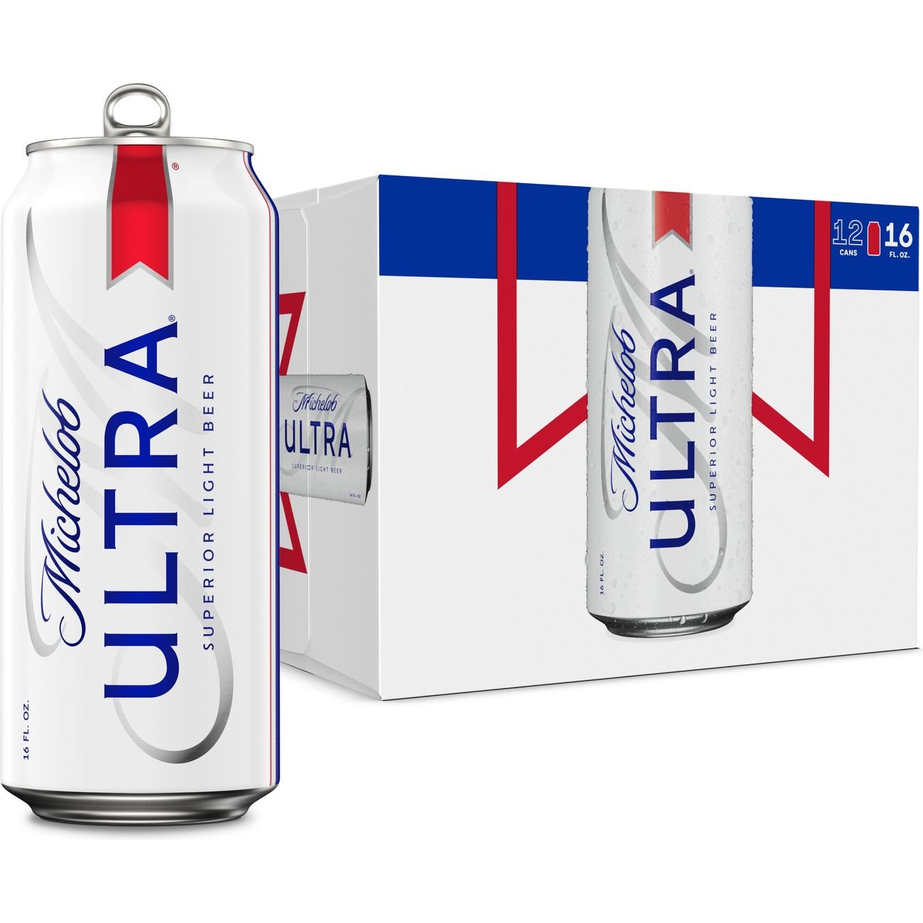 Michelob ULTRA Superior Light American Lager Beer 12 pk Cans, 16 oz
