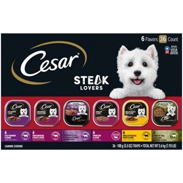 Cesar Steak Lovers Wet Dog Food Multipack