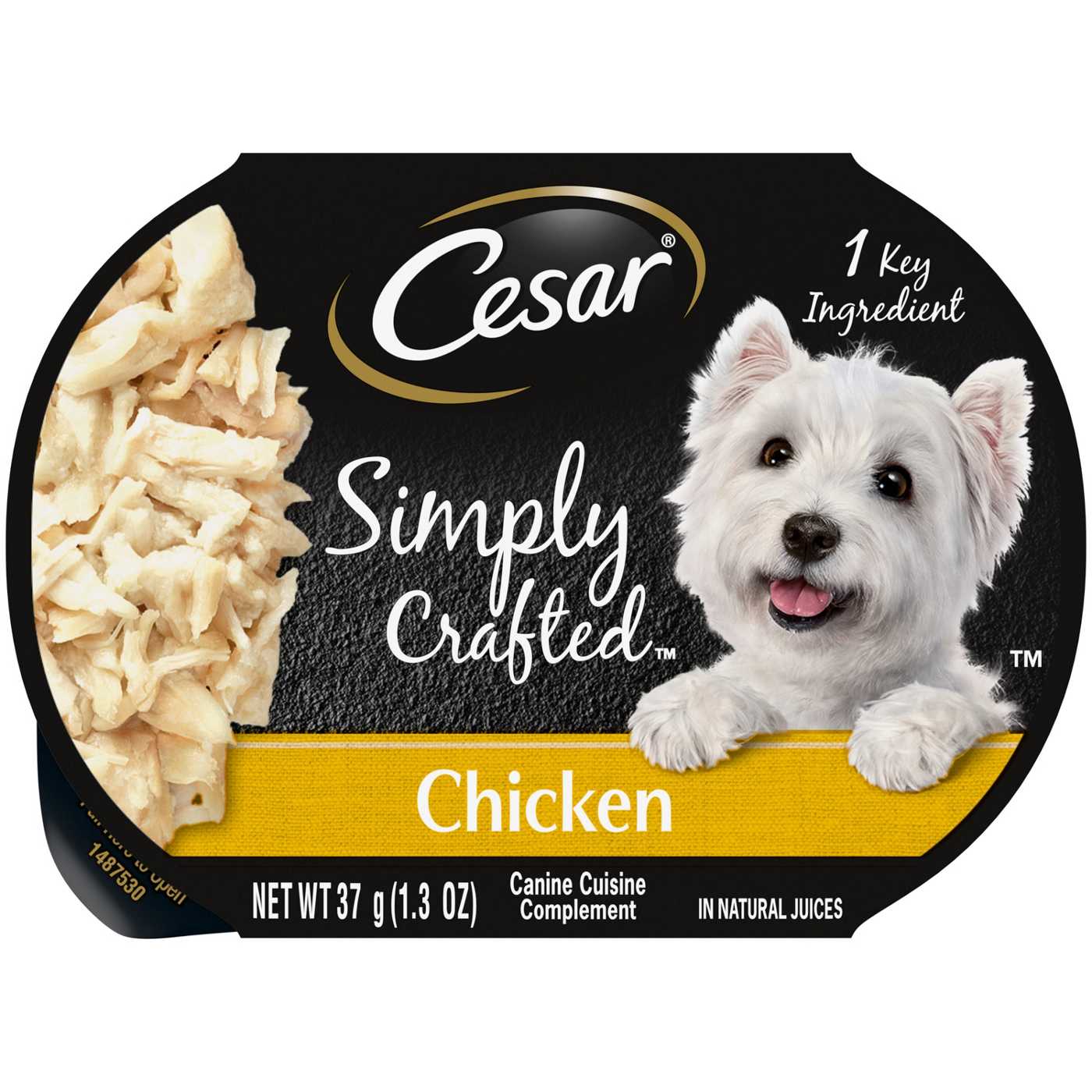 Cesar Simply Crafted Chicken Wet Dog Food; image 1 of 4