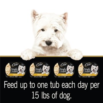 Cesar Simply Crafted Adult Wet Dog Food Meal Topper - Chicken