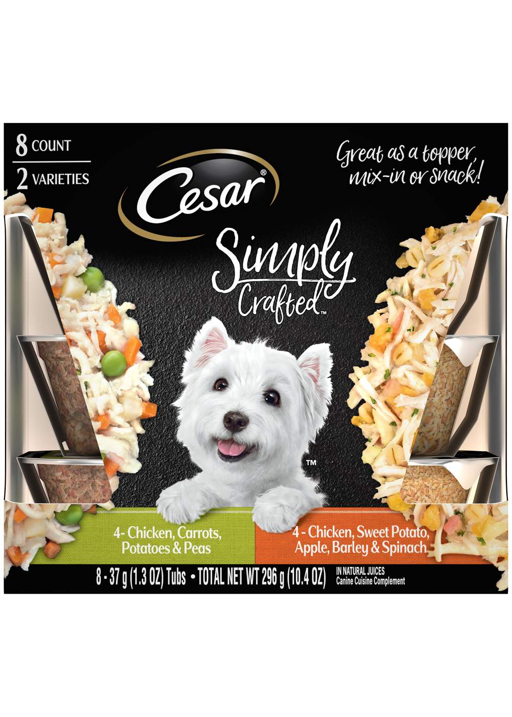 Cesar Simply Crafted Chicken Wet Dog Food Multipack; image 1 of 2