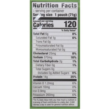 H-E-B Wild Caught Seasoned Chunk Light Tuna Pouch - Basil Pesto, 2.5 oz
