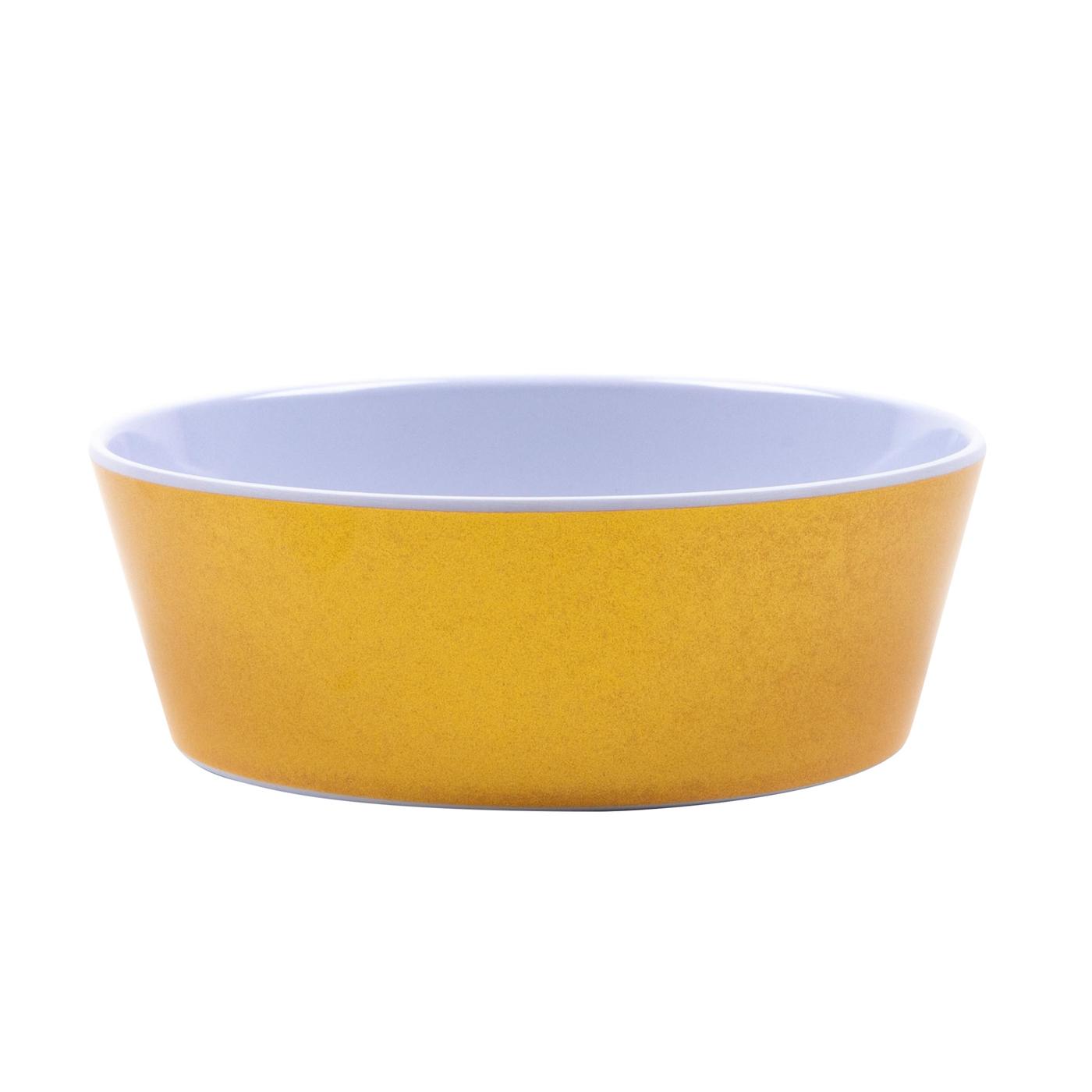 Woof & Whiskers 8 oz Melamine Pet Bowl - Brushed Gold; image 1 of 4