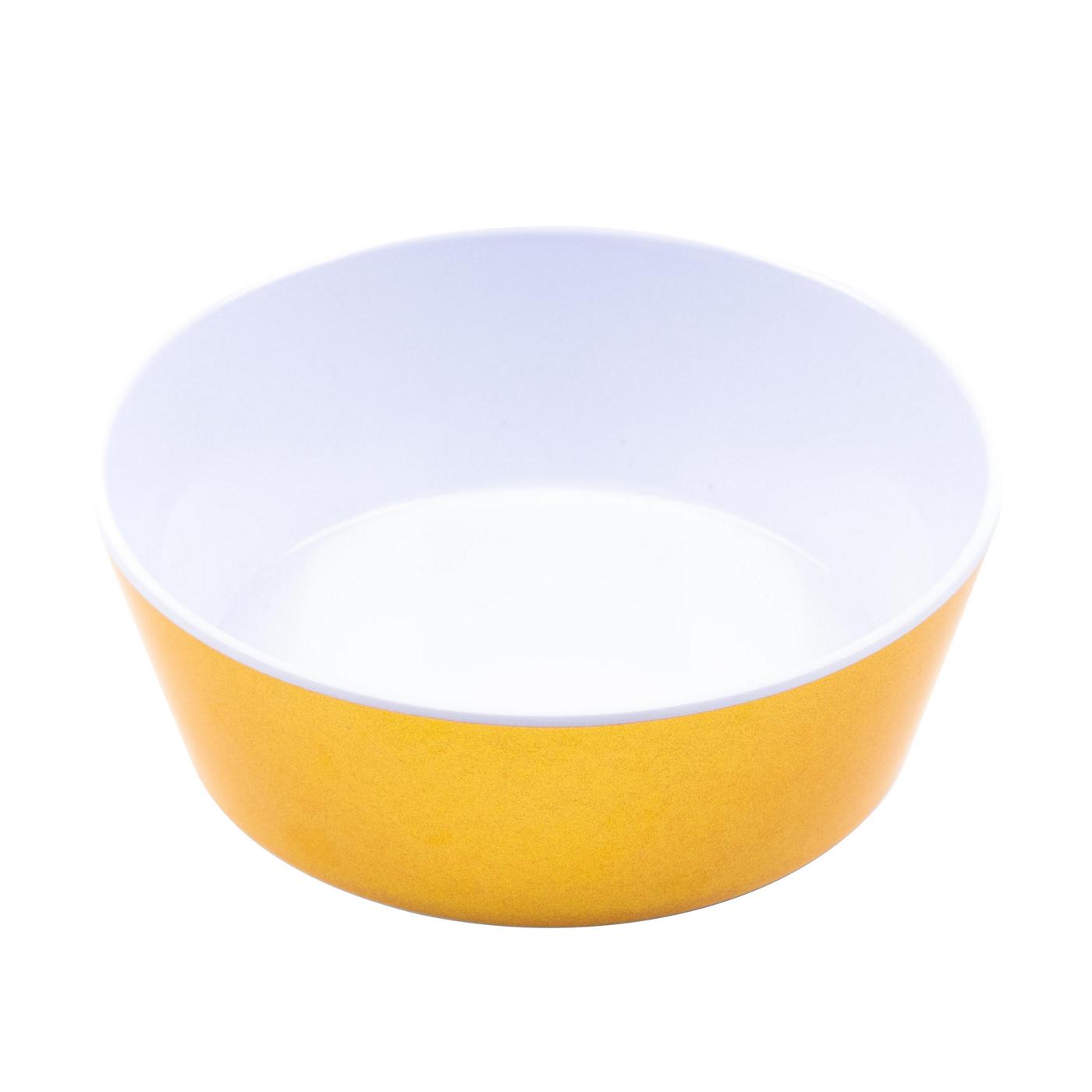 Woof & Whiskers 8 oz Melamine Pet Bowl - Brushed Gold; image 4 of 4