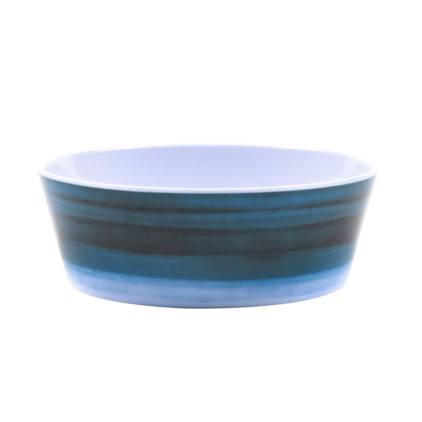 Woof & Whiskers 8 oz Melamine Pet Bowl - Blue Ombre; image 1 of 2