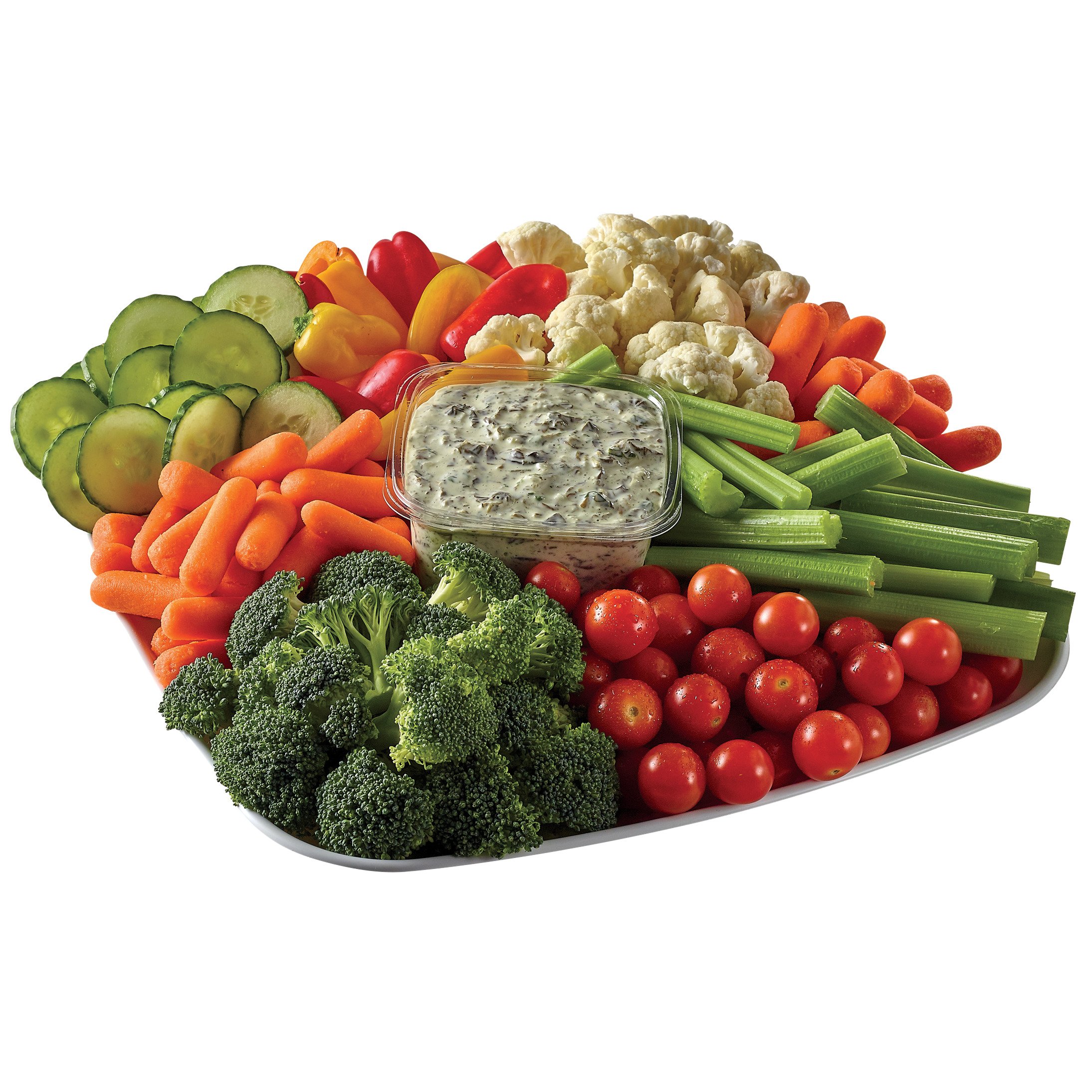 H-E-B Party Tray - Garden Spinach Dip & Veggies - Shop Party Trays At H-E-B