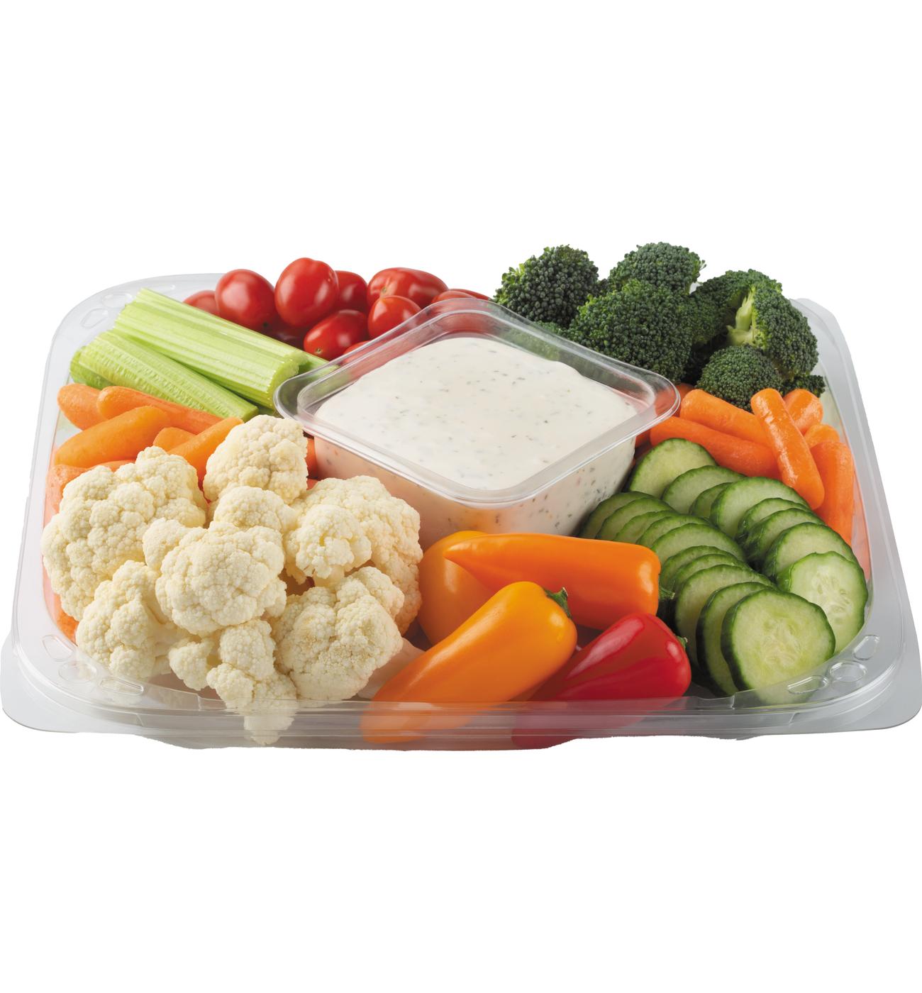 H-E-B Deli Medium Veggie Party Tray - Ranch Dip; image 2 of 2