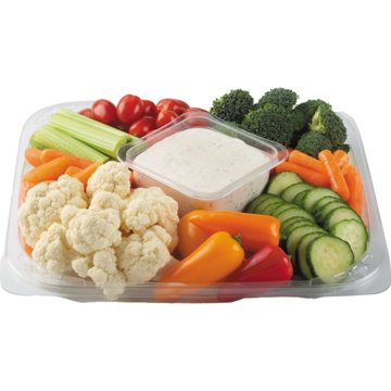 H-E-B Deli Medium Veggie Party Tray - Ranch Dip
