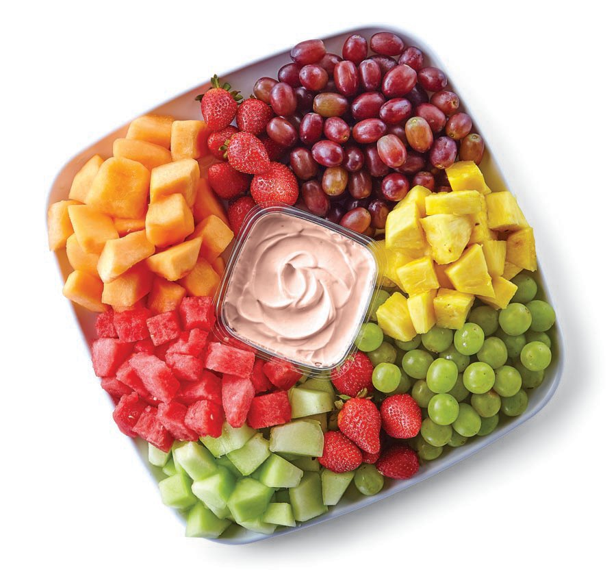 H-E-B Large Fresh Fruit Party Tray - Strawberry Cheesecake Dip - Shop ...