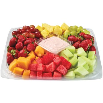 H-E-B Deli Large Fresh Fruit Party Tray - Strawberry Cheesecake Dip