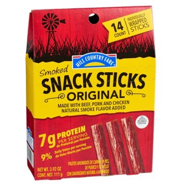 Hill Country Fare Smoked Snack Sticks - Original, 14 ct