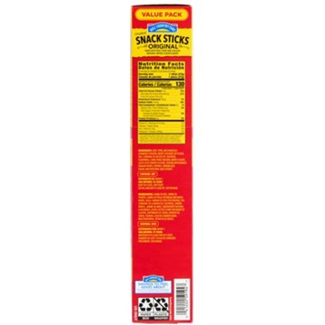 Hill Country Fare 6g Protein Smoked Meat Snack Sticks Value Pack - Original, 24 ct