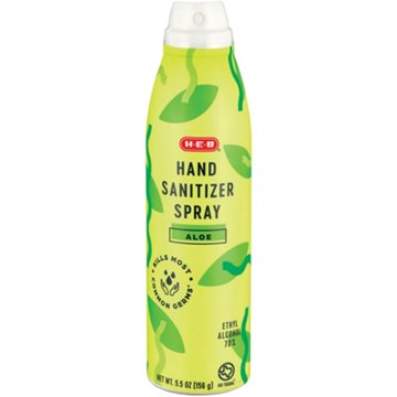 H-E-B Aloe Hand Sanitizer Spray, 5.5 oz