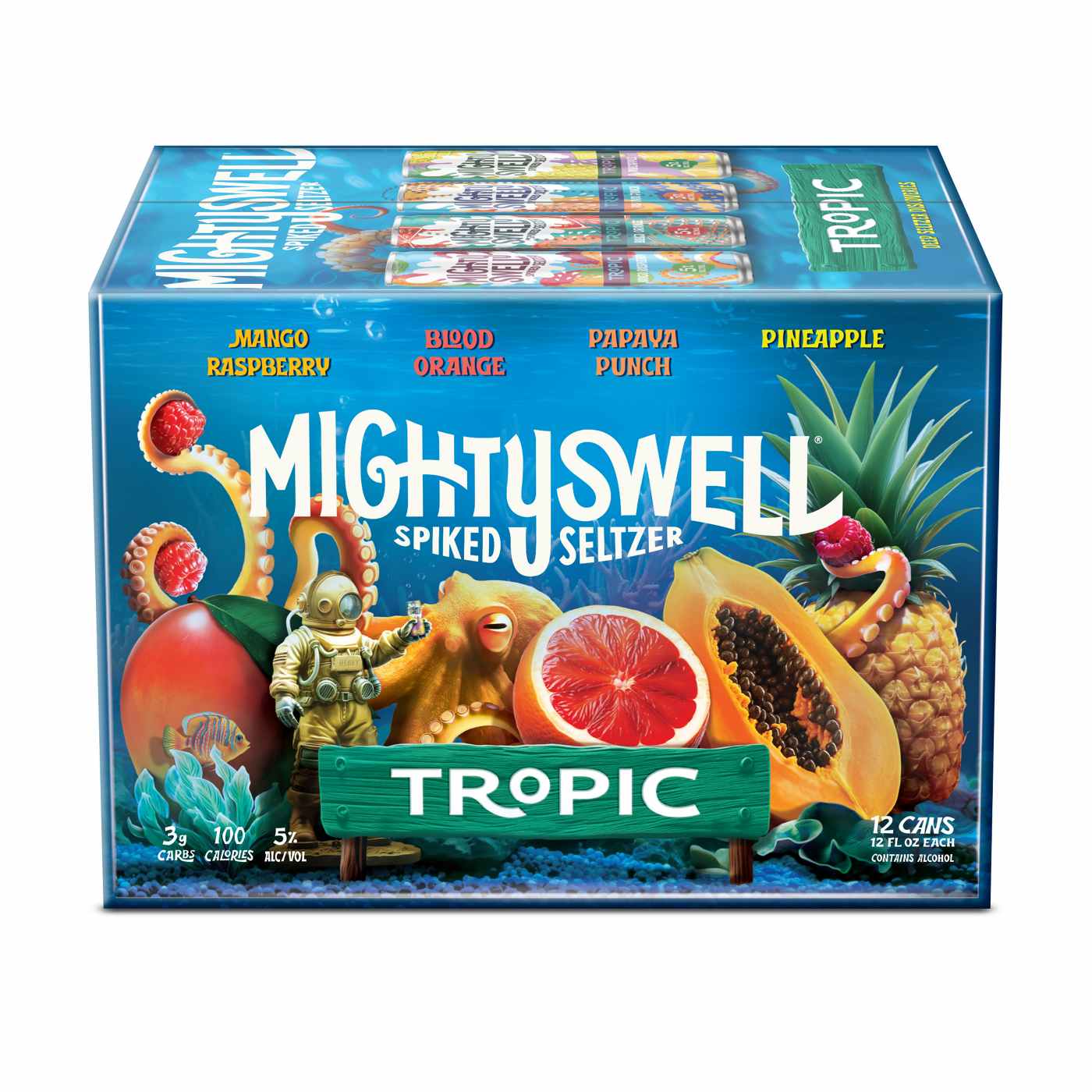 Mighty Swell Spiked Seltzer Tropic Pack 12 pk Cans; image 1 of 5