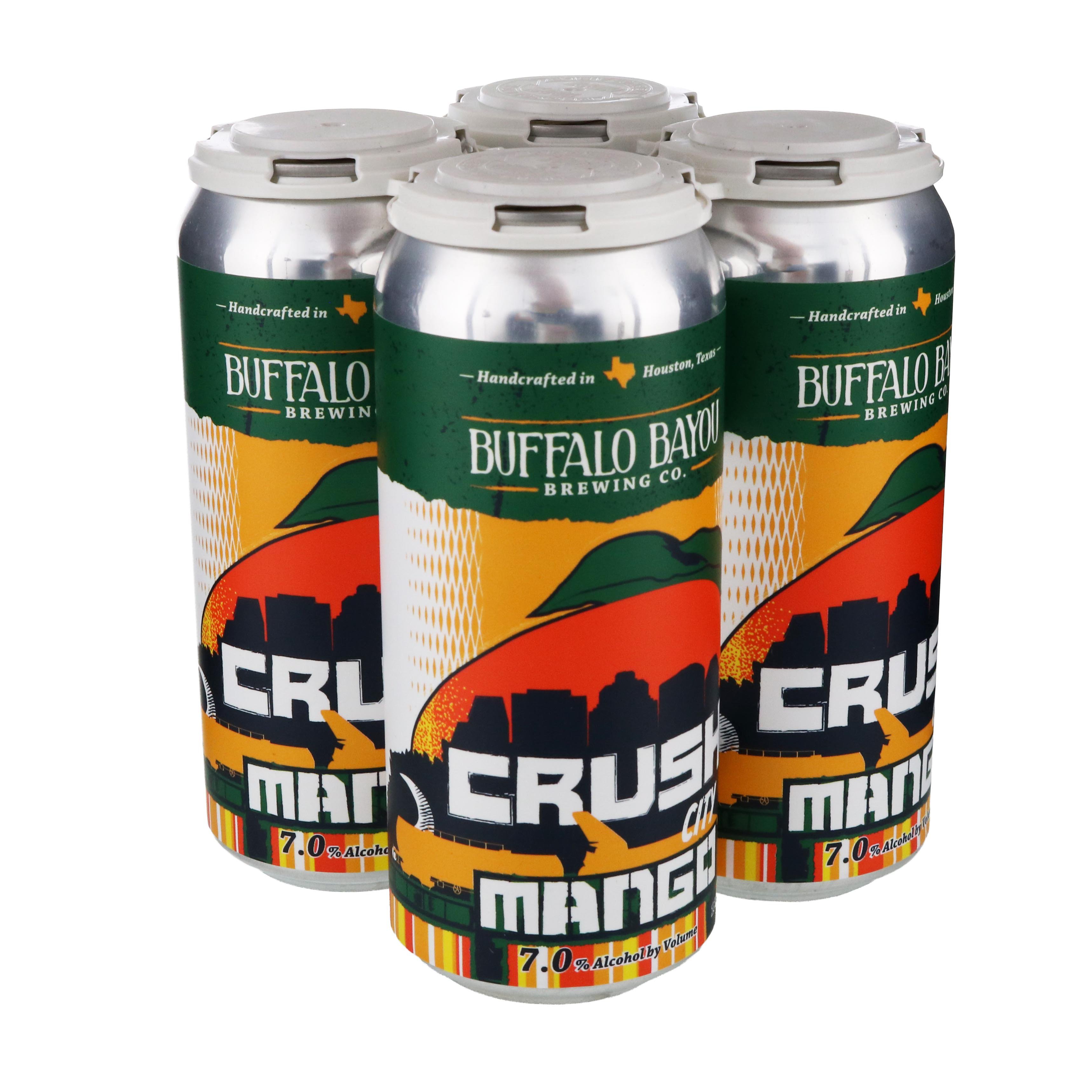 Buffalo Bayou Brewing Crush City Mango Seasonal IPA Beer 16 oz Cans