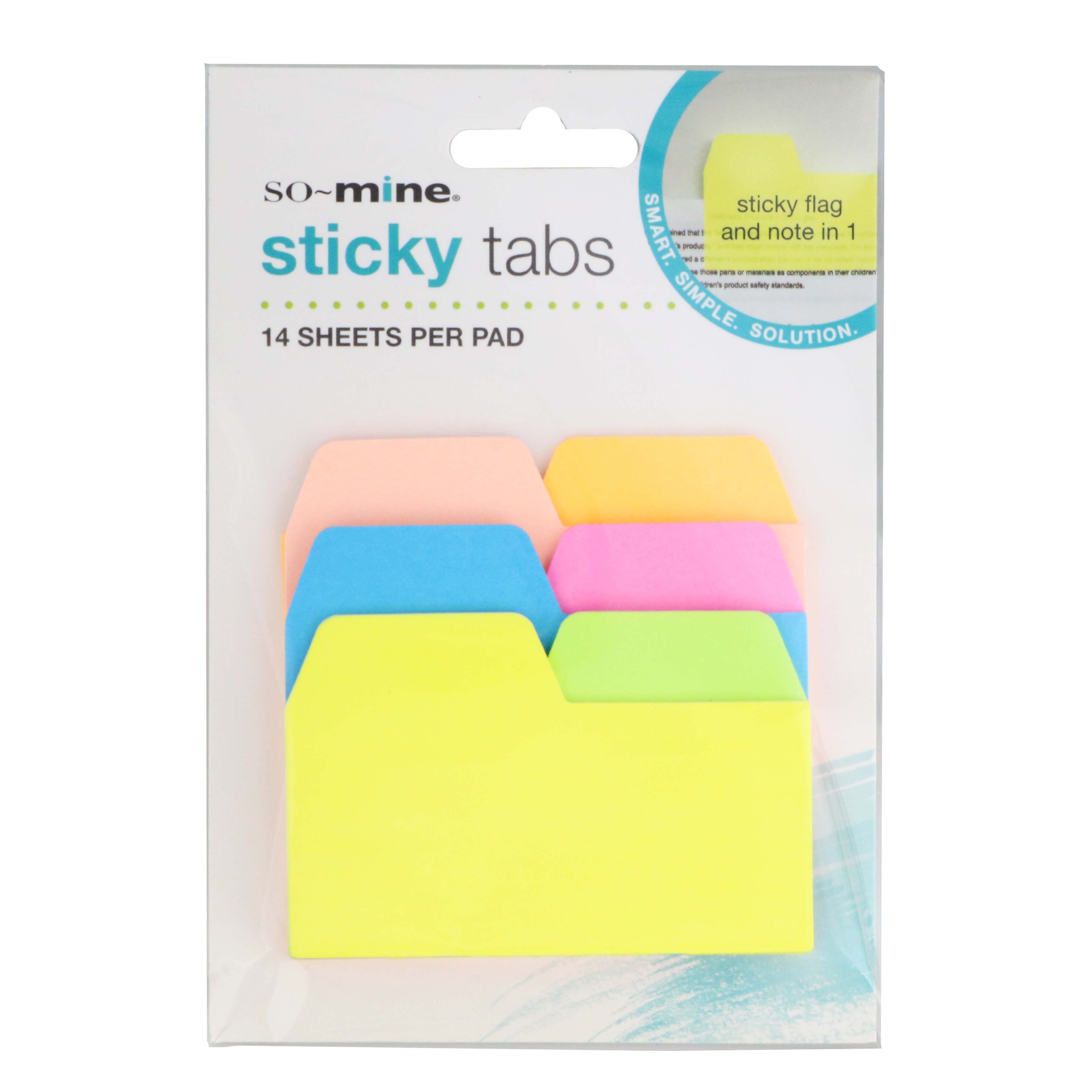 So Mine Sticky Tabs Shop Sticky Notes & Index Cards at HEB