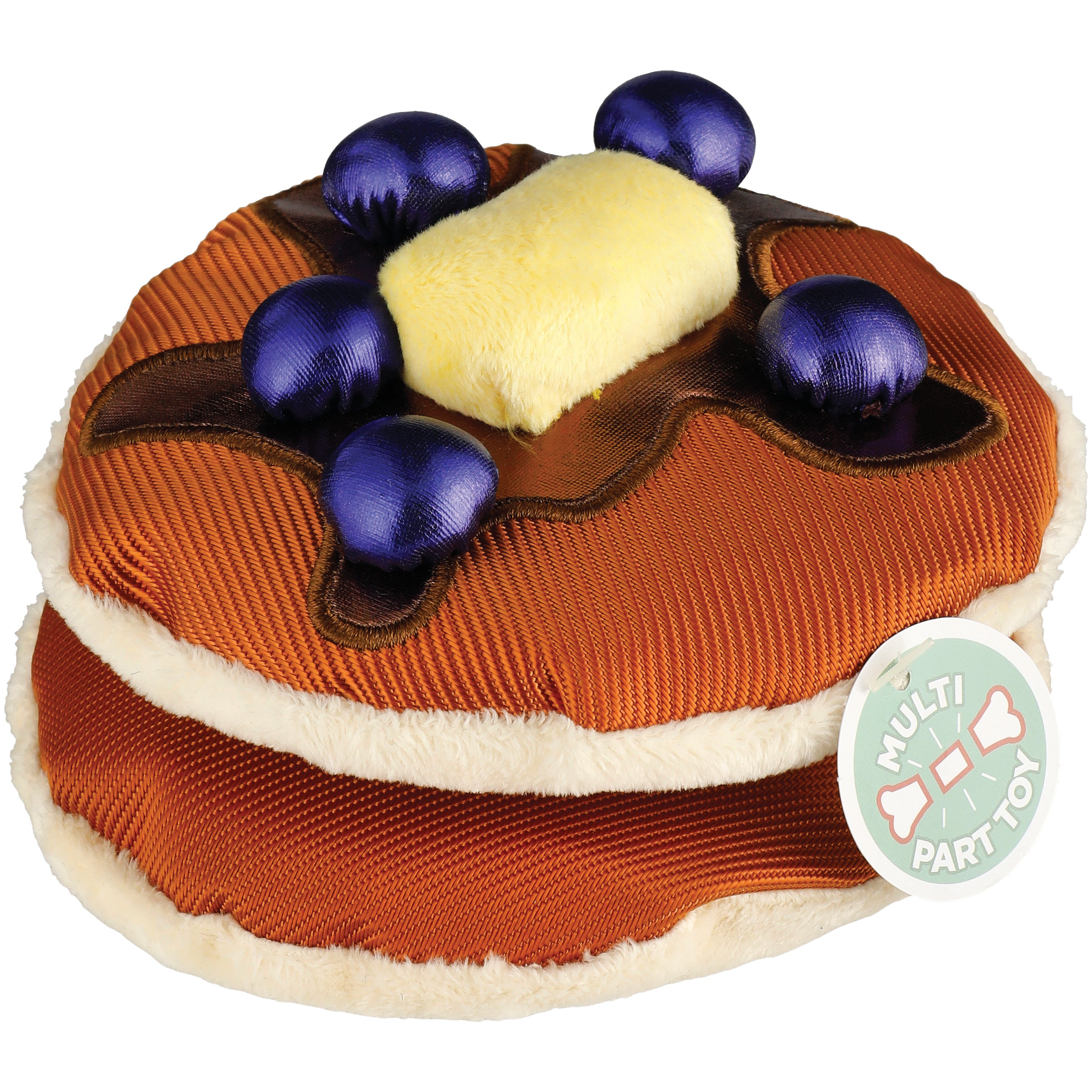 Woof and Whiskers Blueberry Pancakes Plush Dog Toy Shop Dogs at HEB
