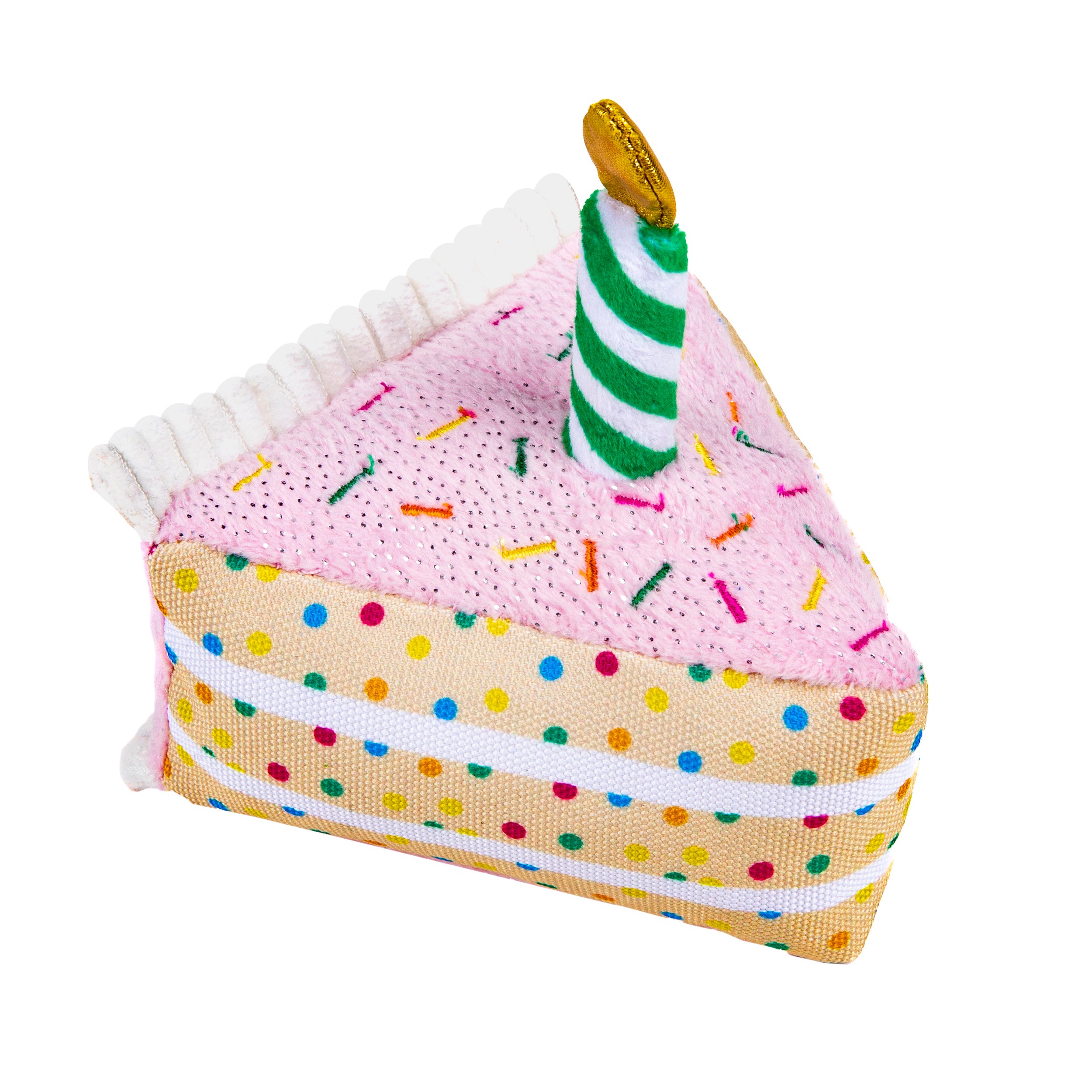 Woof & Whiskers WW BDAY CAKE SLICE SM SEASONAL 20CS - Shop Plush