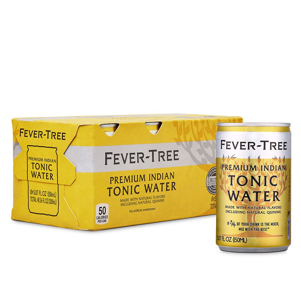 FeverTree Premium Indian Tonic Water 8 pk Cans Shop Water at HEB
