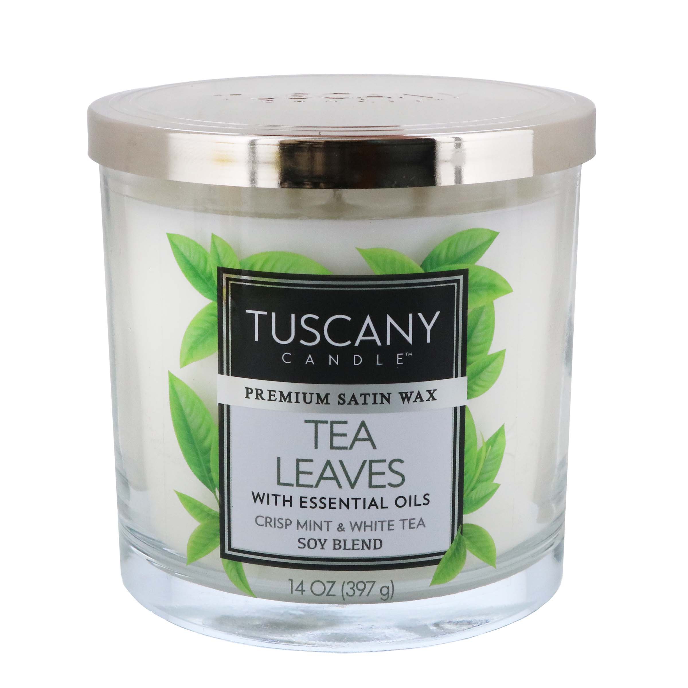 Tuscany Candle Tea Leaves Soy Blend Scented Candle with Essential Oils Shop Candles at HEB