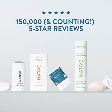 Native Aluminum Free Deodorant - Sea Salt & Cedar, 2.65 oz