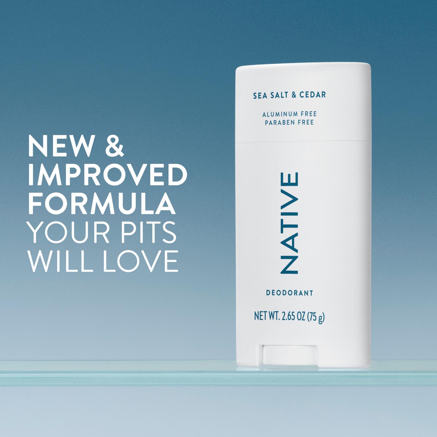 Native Aluminum Free Deodorant - Sea Salt & Cedar; image 8 of 10