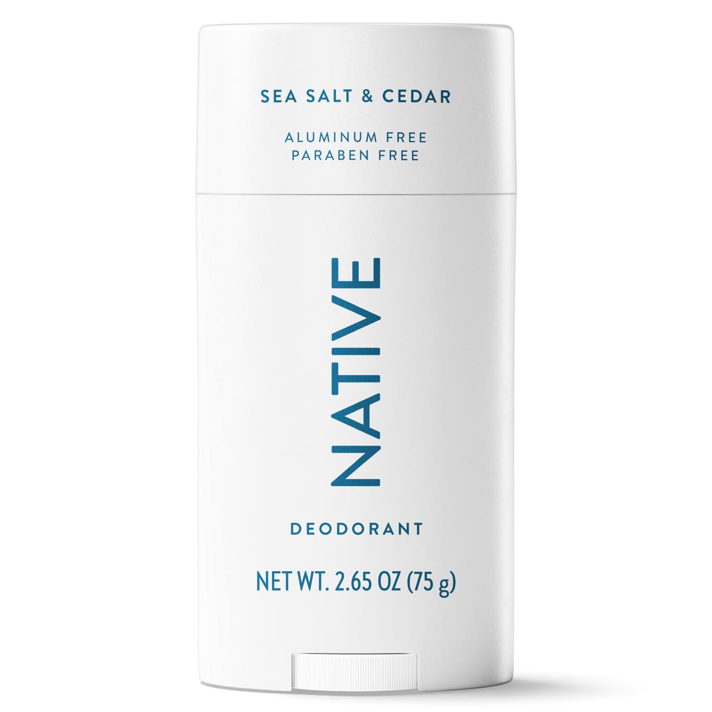 Native Aluminum Free Deodorant - Sea Salt & Cedar; image 10 of 10