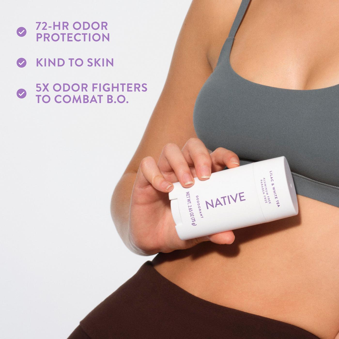 Native Aluminum Free Deodorant - Lilac & White Tea; image 4 of 9