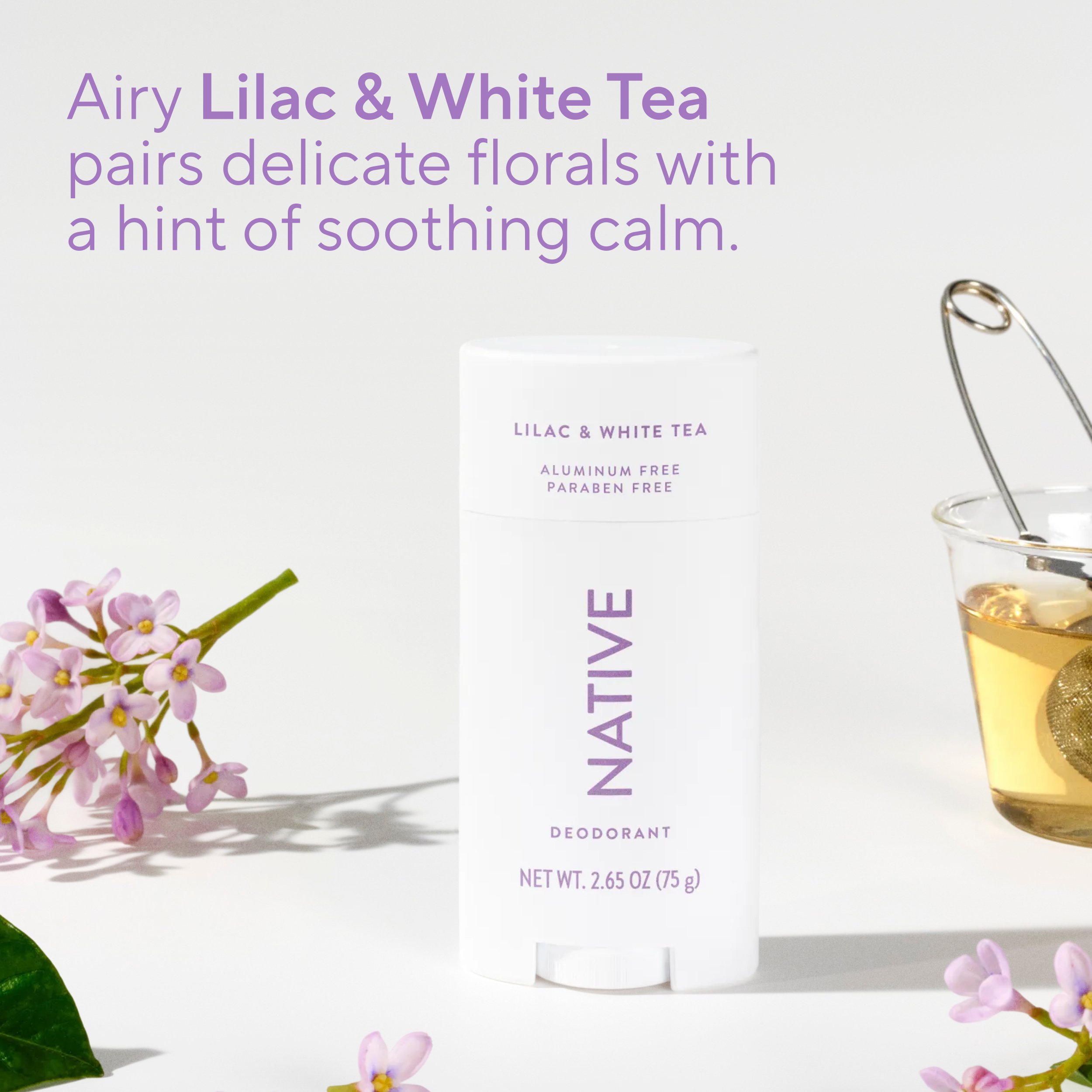 Native Aluminum Free Deodorant - Lilac & White Tea - Shop