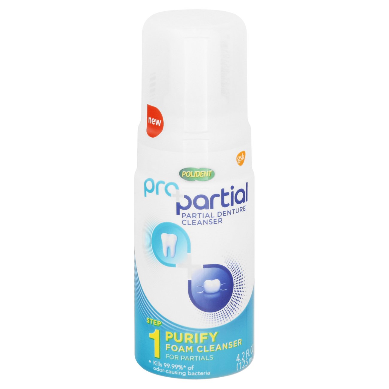 Polident Propartial Partial Denture Cleaner Foam Shop Denture Care at