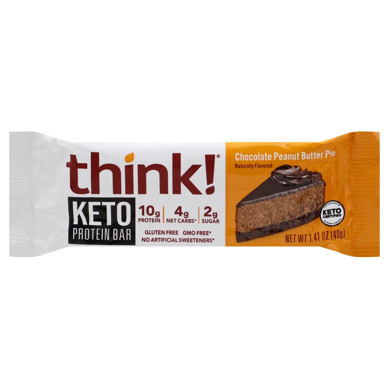 think! 10g Protein Keto Bar Chocolate Peanut Butter Pie Shop