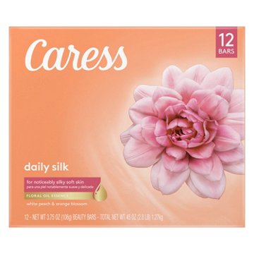 Caress Daily Silk Beauty Bars, 12 ct