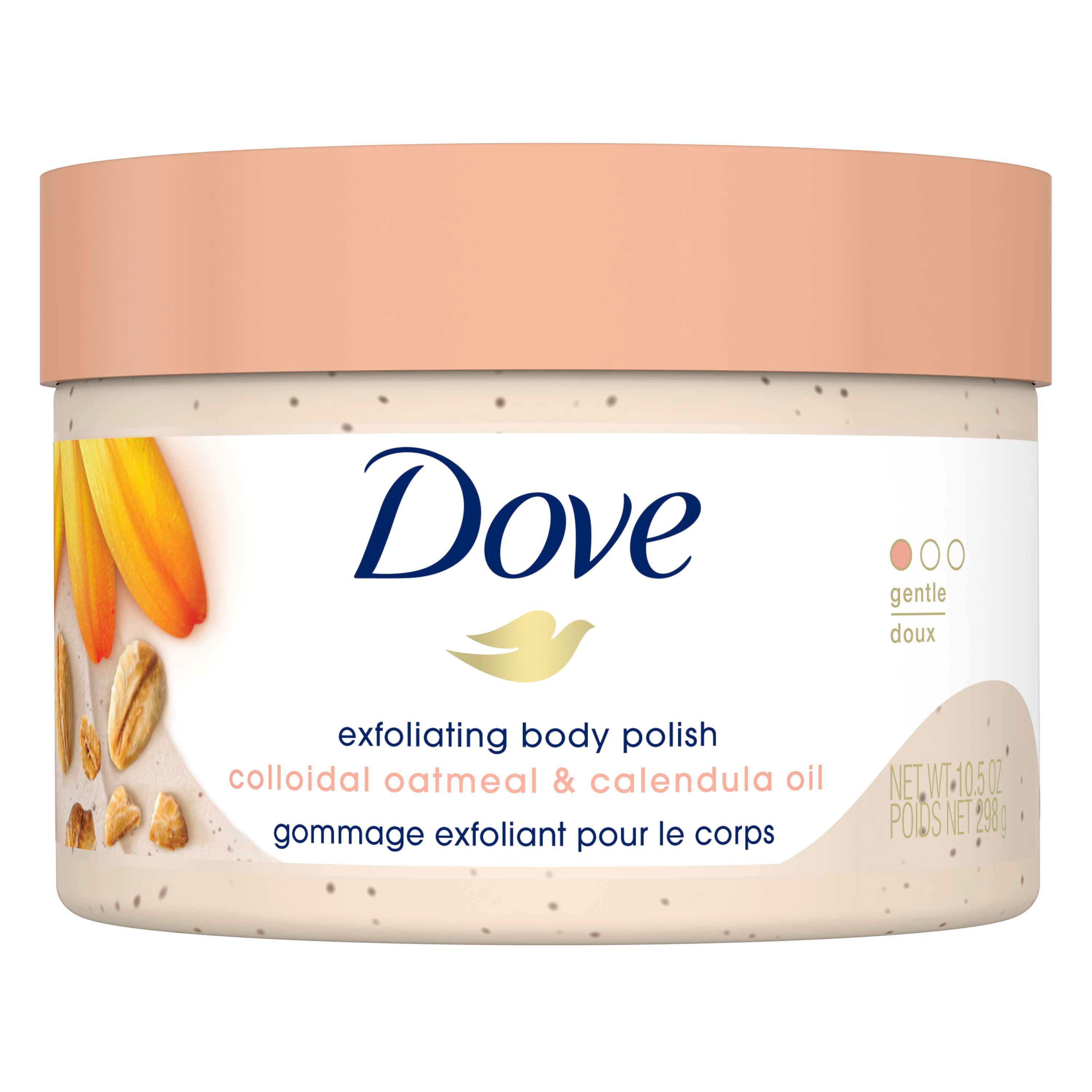 Dove Exfoliating Body Polish Oatmeal & Calendula Oil Scrub Shop Body Scrubs at HEB