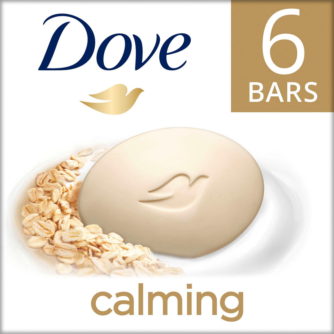 Dove Calming Oatmeal & Rice Milk Scent Beauty Bar; image 3 of 3